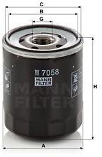 Mann-filter Filtru ulei MANN-FILTER W 7058 (W 7058) - automobilus
