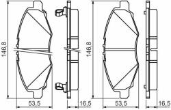 Bosch set placute frana, frana disc BOSCH 0 986 494 326 - automobilus