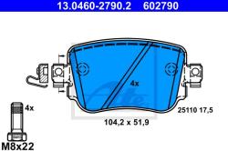ATE set placute frana, frana disc ATE 13.0460-2790.2 (13.0460-2790.2)