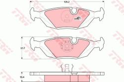 TRW set placute frana, frana disc TRW COTEC GDB299 (GDB299)