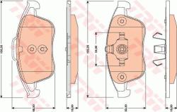TRW set placute frana, frana disc TRW GDB1788 (GDB1788) - automobilus