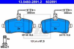 ATE set placute frana, frana disc ATE 13.0460-2891.2 (13.0460-2891.2)