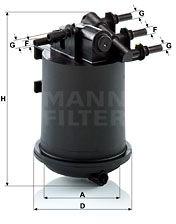 Mann-filter filtru combustibil MANN-FILTER WK 939/1 (WK 939/1) - automobilus