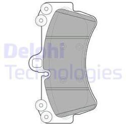 DELPHI set placute frana, frana disc DELPHI LP1997 (LP1997)