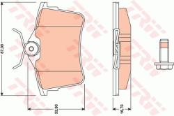 TRW set placute frana, frana disc TRW GDB1799 - automobilus