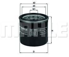 MAHLE Filtru ulei MAHLE OC 195 (OC 195) - automobilus