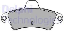 DELPHI set placute frana, frana disc DELPHI LP1242 (LP1242)