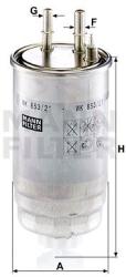 Mann-filter filtru combustibil MANN-FILTER WK 853/21 (WK 853/21) - automobilus