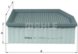 MAHLE Filtru aer MAHLE LX 1479/2 (LX 1479/2) - automobilus