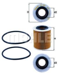 MAHLE Filtru ulei MAHLE OX 386D (OX 386D) - automobilus