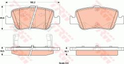TRW set placute frana, frana disc TRW COTEC GDB3480 (GDB3480)