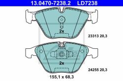 ATE set placute frana, frana disc ATE Ceramic 13.0470-7238.2 (13.0470-7238.2)
