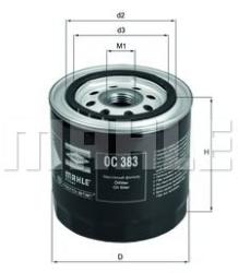 MAHLE Filtru ulei MAHLE OC 383 (OC 383) - automobilus