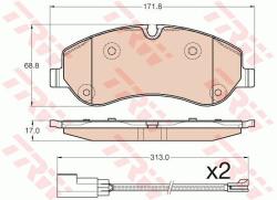 TRW set placute frana, frana disc TRW GDB1967 - automobilus