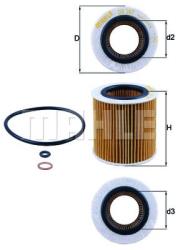 MAHLE Filtru ulei MAHLE OX 387D (OX 387D) - automobilus