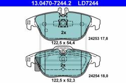ATE set placute frana, frana disc ATE Ceramic 13.0470-7244.2 (13.0470-7244.2)