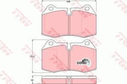 TRW set placute frana, frana disc TRW GDB1269 - automobilus