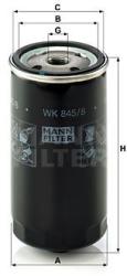 Mann-filter filtru combustibil MANN-FILTER WK 845/8 - automobilus