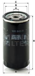 Mann-filter filtru combustibil MANN-FILTER WK 845/8 (WK 845/8) - automobilus