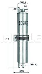 MAHLE filtru combustibil MAHLE KLH 12 (KLH 12) - automobilus