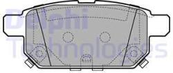 DELPHI set placute frana, frana disc DELPHI LP2687 (LP2687)