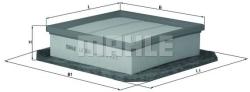 MAHLE Filtru aer MAHLE LX 3061 (LX 3061) - automobilus