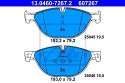 ATE set placute frana, frana disc ATE 13.0460-7267.2 (13.0460-7267.2)