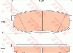 TRW set placute frana, frana disc TRW COTEC GDB3491 (GDB3491)