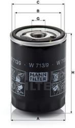 Mann-filter Filtru ulei MANN-FILTER W 713/9 (W 713/9) - automobilus