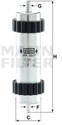 Mann-filter filtru combustibil MANN-FILTER WK 6037 (WK 6037) - automobilus