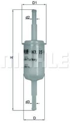 MAHLE filtru combustibil MAHLE KL 15 OF (KL 15 OF) - automobilus