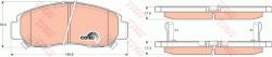 TRW set placute frana, frana disc TRW COTEC GDB3268 (GDB3268)