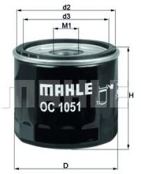 MAHLE Filtru ulei MAHLE OC 1051 (OC 1051) - automobilus