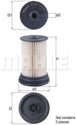 MAHLE filtru combustibil MAHLE KX 516/S (KX 516/S) - automobilus