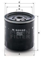 Mann-filter Filtru ulei MANN-FILTER W 920/82 (W 920/82) - automobilus
