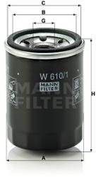 Mann-filter Filtru ulei MANN-FILTER W 610/1 (W 610/1) - automobilus