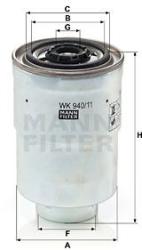 Mann-filter filtru combustibil MANN-FILTER WK 940/11 x (WK 940/11 x) - automobilus