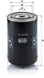 Mann-filter Filtru ulei MANN-FILTER W 940/81 - automobilus