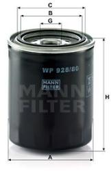 Mann-filter Filtru ulei MANN-FILTER WP 928/80 (WP 928/80) - automobilus