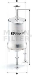 Mann-filter filtru combustibil MANN-FILTER WK 69/1 - automobilus
