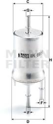 Mann-filter filtru combustibil MANN-FILTER WK 69/1 (WK 69/1) - automobilus