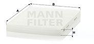 Mann-filter Filtru, aer habitaclu MANN-FILTER CU 23 010 (CU 23 010)