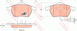 TRW set placute frana, frana disc TRW COTEC GDB1049 (GDB1049)