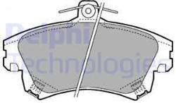 DELPHI set placute frana, frana disc DELPHI LP1398 (LP1398)