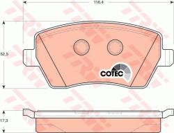 TRW set placute frana, frana disc TRW COTEC GDB3332 (GDB3332)