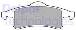 DELPHI set placute frana, frana disc DELPHI LP1558 (LP1558)