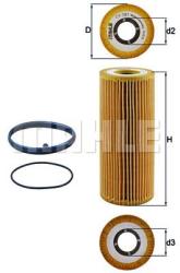 MAHLE Filtru ulei MAHLE OX 381D (OX 381D) - automobilus