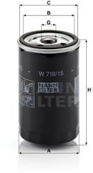 Mann-filter Filtru ulei MANN-FILTER W 719/15 (W 719/15) - automobilus
