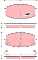 TRW set placute frana, frana disc TRW COTEC GDB3342 (GDB3342)