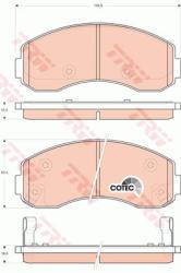 TRW set placute frana, frana disc TRW COTEC GDB3434 (GDB3434)